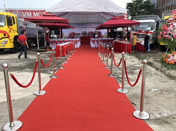 Cho thuê trụ barie dây căng